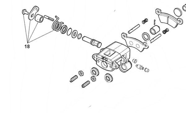 PALANCA PINZA DE FRENO MICROCAR  1003899