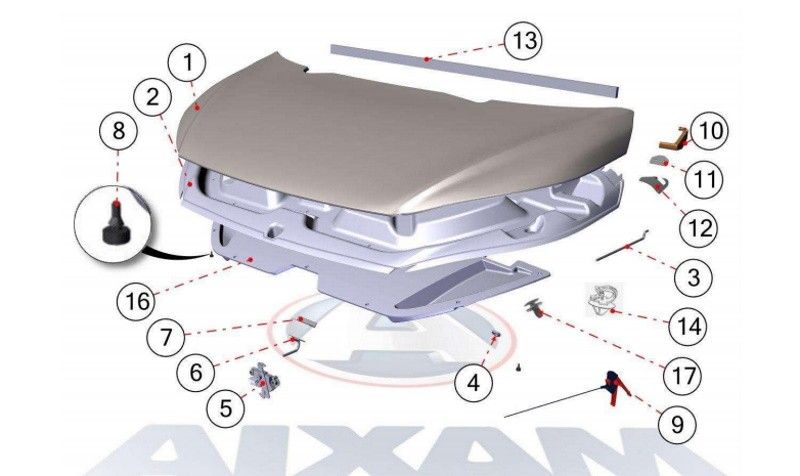 CONTRAPLACA CERRADURA CAPO AIXAM 7K919